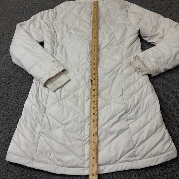 Columbia Jacket Womens Size M Omni-Heat Heavenly Hooded Extended Cuffs Flawed - Picture 7 of 13